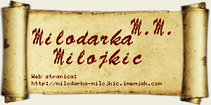 Milodarka Milojkić vizit kartica